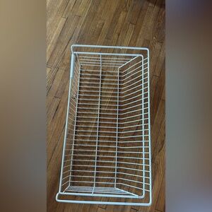 White Wire Storage Basket